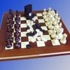 Подарок 1537 / Набор Эксклюзив, тёмное дерево 3 в 1 Шахматы, шашки и нарды деревянные 53 х 53 см