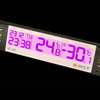 Цифровой автомобильный термометр с часами, Швеция.Вид 1