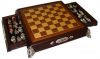 Подарок 2617 / Эксклюзивные фарфоровые шахматы ручной работы Ледовое побоище