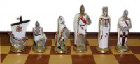 Эксклюзивные фарфоровые шахматы ручной работы Ледовое побоищеВид 1