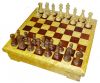 Подарок 3151 / Шахматный комплект Камелот, ларец из карельской березы, фигуры палисандр и самшит 4,25 дюйма
