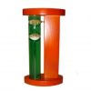 Подарок 3489 / Песочно-водяные часы с цветной жидкостью, в деревянной стойке