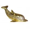 Подарок 3578 / Ювелирная шкатулка Золотой дельфин 10 х 5,5 см.