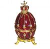 Подарок 3580 / Ювелирная шкатулка Рубиновая корона на подставке 8 х 4 см.
