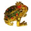 Подарок 3584 / Ювелирная шкатулка Золотая царевна лягушка. Ловит не мух, а золотые колечки